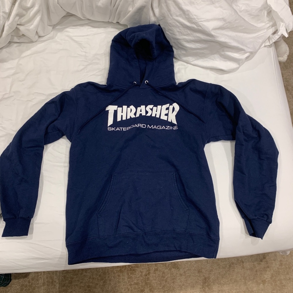 Navy Thrasher Sweatshirt